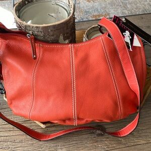 Tignanello leather crossbody and shoulder bag
